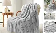 Checkered Throw Blanket for Couch,Reversible Soft Cozy Fluffy Blankets for