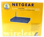 Netgear MR314 802.11b Wireless Cable / DSL Router with 4-Port Switch SEALED BOX