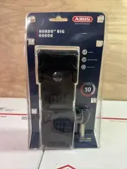 ABUS BORDO Alarm 6000A/90 Keyed Folding Lock - Black