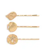 Ettika Oceanic Cubic Zirconia Bobby Pins, Set of 3