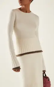 [Moncler] Knit Alpaca Wool-Blend Sweater