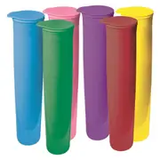 6pc Avanti Push Ups Silicone Ice Block Freezer Moulds Set Popsicle Maker Mold