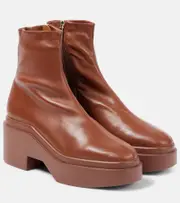 [Clergerie] Clergerie Nelle leather ankle boots AU 9 brown