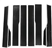 2.2m Car Side Skirt Extensions Universal Spoiler Compatible for Ford Mustang Focus RS ST Fiesta Mondeo Side Skirt Body Kit(White)