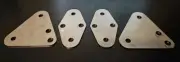 Norton Commando Silencer Mount Pillion Delete Stainless Steel Brackets