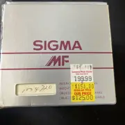 Sigma Zoom Master 35-70mm 1:3.5-4.5 Multi-Coated Lens Nikon AI-S Mount NEW NOS