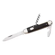 HARTKOPF PICNIC POCKET FOLDING KNIFE -EBONY BOTTLE OPENER SCREWDRIVER CORKSCREW