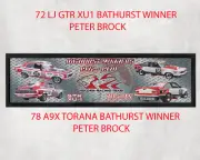 BAR RUNNER BATHURST WINNERS 880MM X 240MM PLUS 2 DOUBLE INSULATED STUBBY COOLERS
