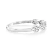 Luminesce Lab Grown 9ct White Gold 1/4 Carat Diamond Dress Ring, M