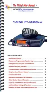 Yaesu FT-3165RASP Mini-Manual by Nifty Accessories