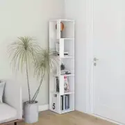NNEVL Corner Cabinet White 33x33x164.5 cm Chipboard