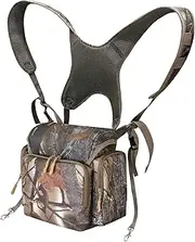 Binocular Harness Chest Pack: Hunting Bino Harness with Rangefinder Pouch & Binoculars,Lightweight Binocular Pack for Hunting,hiking,shooting
