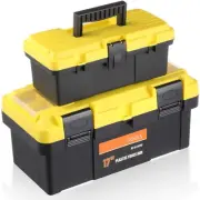 Portable Plastic Tool Boxes Set 17 Inch 12 Inch Tool Box with Removable Tray ...