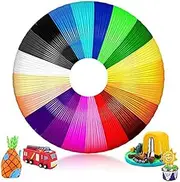 ISTOVO 20PCS Filament PCL 10 M Each - PCL Filament 1.75 mm for Low Temperatures, 3D Children'