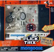 FLICK TRIX FT BIKE SHOP MONGOOSE RED BLACK WHITE METAL MODEL BIKE BRAND NEW