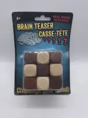 NEW Real Wood 3D Puzzle. Brain Teaser.