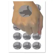 Dog Hand Shadow Puppet Temporary Tattoo Water Resistant Fake Body Art Set