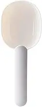 Tablespoons Rice Spoon Flour Spoon Bag Food Scoop Rice Home Kitchen Storage Home Flatware Comfortable Serving Spoon (Color : 1PC Gray White)
