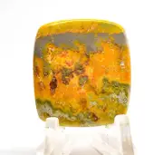41ct 31mm Orange Yellow Bumble Bee Jasper Cab Polished Crystal Mineral Indonesia