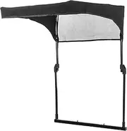 CRAFTSMAN 490-900-0067 Universal Sun Shade Lawn Mower Canopy-Steel Frame-Collapsible-Tool Free Installment, Black