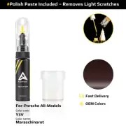 Touch Up Paint For Porsche All Models Y3V Maraschinorot With Polish Paste