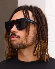[Lucid] Lucid Men's Riviera Sunglasses in Black One Size Black