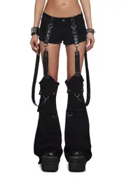 [Widow] Bring The Darkness Shorts With Removable Chaps