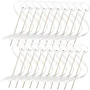 DIYEAH 30pcs Ribbon Fairy Wands with Bells Decorative Sticks for Weddings Birthdays Parties Creative Streamers for Festive Celebrations Safe Design Adorable Atmosphere