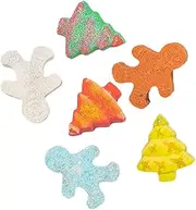 6pcs Christmas Gingerbread Man Bath Kit Bathing Salt for Shower Bubble Bath Aroma Travel