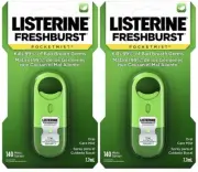 2 Pack- Listerine Freshburst Oral Care Pocket Mist, 140 Mists Sprays
