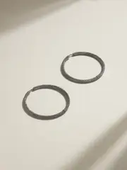 [Carolina Bucci] Carolina Bucci - Florentine Extra Large 18-karat Blackened Gold Hoop Earrings - One size One size Gold