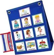 KALLORY 1 Set Chart Daily Routine Chart for Hanging Visual Schedule for Home and Classroom and Practical Design Encourages Responsibility and Fun