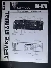 Kenwood KA-92B Amplifier Service Manual Stereo Integrated Photocopy
