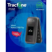 TracFone Locked Nokia 2760 Flip 4G LTE Works 4GB, Black - Prepaid Feature Phone