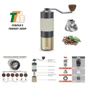 Manual Coffee Grinder - Hand with Adjustable Conical Stainless Steel Burr Mil...