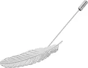 [LIFKOME] Leaf Brooch Ties for Men Shirt Collar Stays Tie Pin for Men Tie Bars for Men Lapel Pin Collar Brooch Pin Suit Pin Men Collar Stays Shirt Pin Men Shirt Collar Bar Silver Zinc Alloy