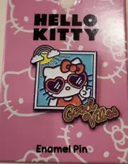 Sanrio Hello Kitty Good Vibes Sunshine Enamel Pin NEW