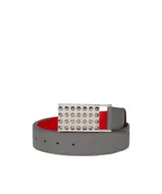 Christian Louboutin Studded Buckle Belt 100,90,95 smoky grey
