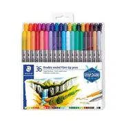 Double Ended Markers Assorted Bullet Tips Assorted Colors 36/Pack