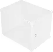 EXQUIMEUBLE Storage Bucket Plush Doll Display Case Living Room Storage Handicrafts Storage Case Figure Showing Case Organizer Office Figure Showing Container Plastic Transparent