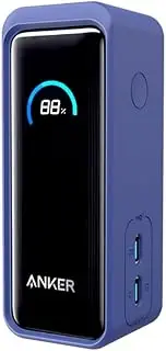 All-Around Protective Case 360° Silicone Full Cover for Anker Prime Mobile Power 9600mAh 65W Power Sleeve Shock-Absorbent Dust-Proof Washable Seamless Charging Enhanced Edge Design (Dark Blue)