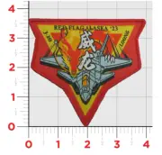 MARINE CORPS VMFA-214 BLACKSHEEP RED FLAG ALASKA HOOK & LOOP EMBROIDERED PATCH