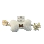 Ugg Koolaburra Cream Sherpa Dog Bone Toy