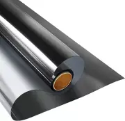 KESPEN One Way Window Film, Daytime Privacy Sun 35.4 x 314.9 Inch Silver Black