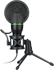 Condenser Mic | USB Streaming Podcast Microphone Kit,Recording Mic for Music, Streaming, Podcast, Audio, Vocal, Video On Desktop/Laptop