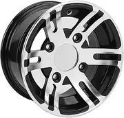XTevu 10 Inch Wheel Rim, ATV Wheel Rim Universal High Strength ATV Aluminum Alloy Rim, Wheels Tire Rim Parts for Go Karts Cart (Front Wheel)