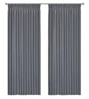 Blockout Pinch Pleat Curtain 3 Layers Fabric Blackout Drapes Room Darkening 6 Colors