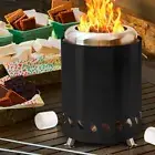AU Smokeless Tabletop Fire Pit Indoor Outdoor Table Top Firepit Mini Stove (Blac