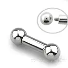 2G 1/2" 316L Surgical Steel Tongue Ring Barbell