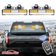 24 LED Remote Strobe Emergency Dash Hazard Warning Light Bar Traffic Advisor
